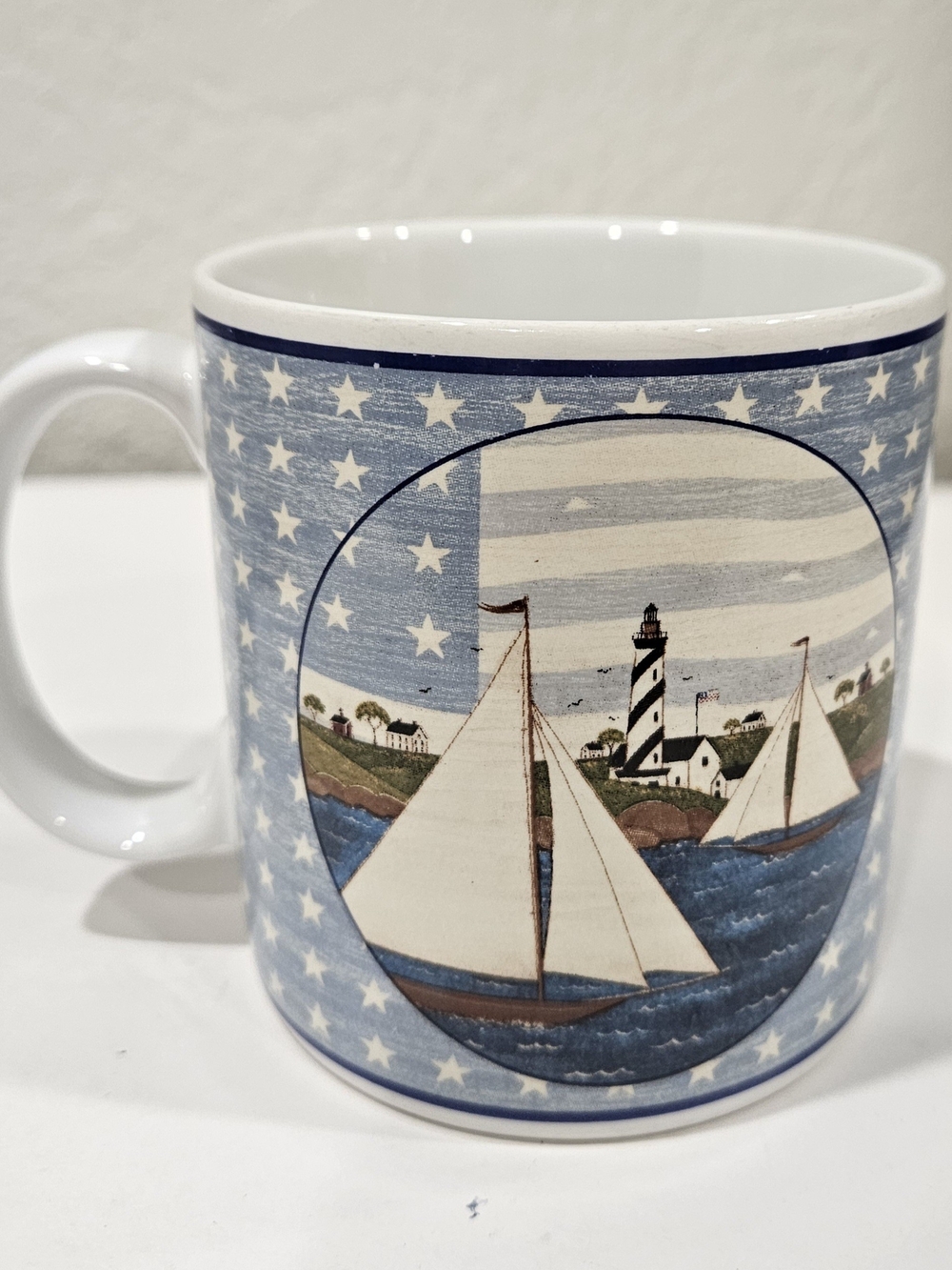 Vintage 1999 Sakura Mug America The Beautiful Warren Kimble 12 Oz